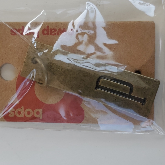 Boutique Swap Bops Adornment Charm Thin Rectangle P Any Necklace or Bracelet - Picture 2 of 6